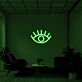 Auge mit Wimpern LED-Neonschild Wohnzimmer Studio
