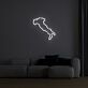 Umrisskarte Italien LED-Neonschild Wohnzimmer Büro