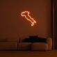 Umrisskarte Italien LED-Neonschild Wohnzimmer Büro