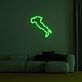Umrisskarte Italien LED-Neonschild Wohnzimmer Büro