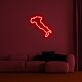 Umrisskarte Italien LED-Neonschild Wohnzimmer Büro