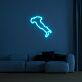 Umrisskarte Italien LED-Neonschild Wohnzimmer Büro