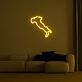 Umrisskarte Italien LED-Neonschild Wohnzimmer Büro
