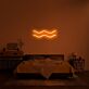 Wellenlinie LED-Neonschild Schlafzimmer