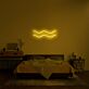 Wellenlinie LED-Neonschild Schlafzimmer