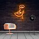 Personalisiertes LED Neonschild Gesicht für Kosmetikstudio