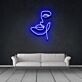 Personalisiertes LED Neonschild Gesicht für Kosmetikstudio