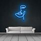 Personalisiertes LED Neonschild Gesicht für Kosmetikstudio
