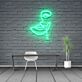 Personalisiertes LED Neonschild Gesicht für Kosmetikstudio