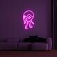 gehende Figur mit gesenktem Kopf LED-Neonschild Wohnzimmer Lounge