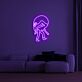 gehende Figur mit gesenktem Kopf LED-Neonschild Wohnzimmer Lounge
