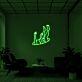 abstrakte Darstellung von Armen und Beinen LED-Neonschild Wohnzimmer Kunststudio