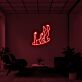 abstrakte Darstellung von Armen und Beinen LED-Neonschild Wohnzimmer Kunststudio