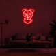 Hundekopf LED-Neonschild für Wohnzimmer oder Haustierbereich