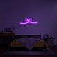 verschlungene Herzen LED-Neonschild Schlafzimmer Wohnzimmer