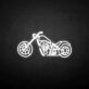 Motorrad Chopper LED-Neonschild für Garage und Bar