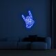 Handgeste Rock LED-Neonschild Wohnzimmer Musikzimmer