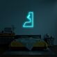 Abstraktes Gesicht LED Neonschild für Schlafzimmer & Wohnraum
