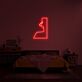 Abstraktes Gesicht LED Neonschild für Schlafzimmer & Wohnraum