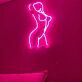 tanzende Frau Silhouette LED-Neonschild für Schlafzimmer Bar