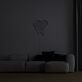 schmelzendes Herz LED-Neonschild Wohnzimmer Schlafzimmer