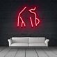 Frauenkörper Silhouette LED-Neonschild für Bar Club