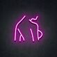 Frauenkörper Silhouette LED-Neonschild für Bar Club