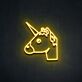 Einhornkopf LED-Neonschild für Kinderzimmer Wohnzimmer
