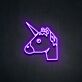Einhornkopf LED-Neonschild für Kinderzimmer Wohnzimmer