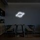 Planet mit Ring LED-Neonschild Wohnzimmer Cafe