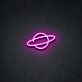 Planet mit Ring LED-Neonschild Wohnzimmer Cafe