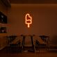 Eis am Stiel LED-Neonschild für Café Küche