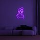 Frauenkopf mit Dutt LED-Neonschild Wohnzimmer Schlafzimmer