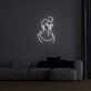 Frauenkopf mit Dutt LED-Neonschild Wohnzimmer Schlafzimmer