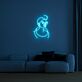 Frauenkopf mit Dutt LED-Neonschild Wohnzimmer Schlafzimmer