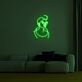 Frauenkopf mit Dutt LED-Neonschild Wohnzimmer Schlafzimmer