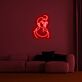 Frauenkopf mit Dutt LED-Neonschild Wohnzimmer Schlafzimmer