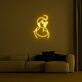Frauenkopf mit Dutt LED-Neonschild Wohnzimmer Schlafzimmer