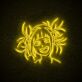 Anime Mädchen Gesicht LED-Neonschild Gaming Zimmer