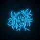Anime Mädchen Gesicht LED-Neonschild Gaming Zimmer