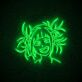 Anime Mädchen Gesicht LED-Neonschild Gaming Zimmer