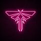 stilisiertes Feuerfliegen-Symbol LED-Neonschild Gamingzimmer Wohnzimmer