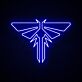 stilisiertes Feuerfliegen-Symbol LED-Neonschild Gamingzimmer Wohnzimmer
