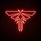 stilisiertes Feuerfliegen-Symbol LED-Neonschild Gamingzimmer Wohnzimmer