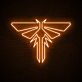 stilisiertes Feuerfliegen-Symbol LED-Neonschild Gamingzimmer Wohnzimmer