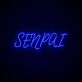 SENPAI LED-Neonschild Gaming Wohnzimmer