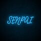 SENPAI LED-Neonschild Gaming Wohnzimmer