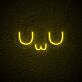 UwU Symbol LED Neonschild im minimalistischen Design