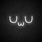 UwU Symbol LED Neonschild im minimalistischen Design