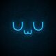 UwU Symbol LED Neonschild im minimalistischen Design